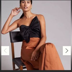 ANTHROPOLOGIE HUTCH BOW TIE MAXI DRESS $140